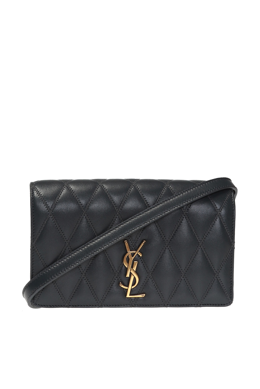 Saint laurent angie quilted leather shoulder bag sale